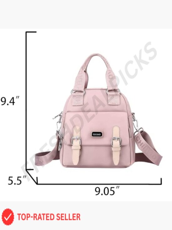 Mini Nylon Backpack Lightweight Water Resistant Magnetic Closure Travel Daypack main image 6